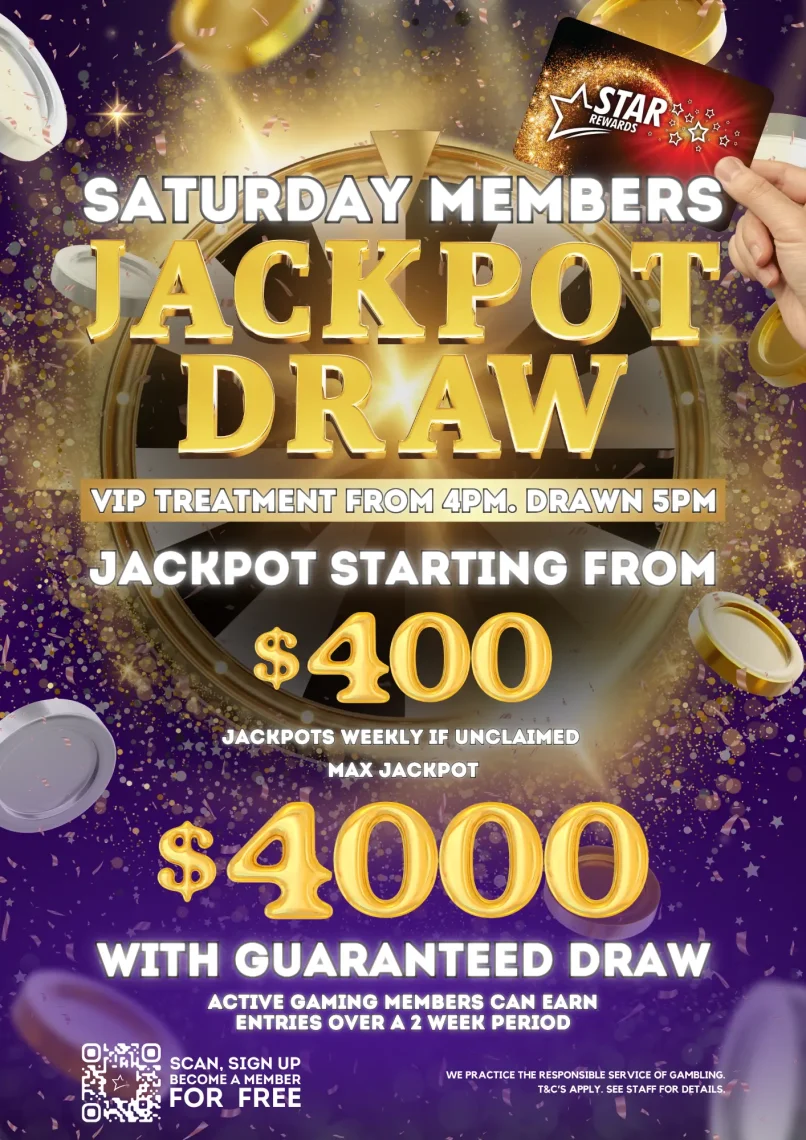 Join us Sunday for our Members Jackpot at your local pub
